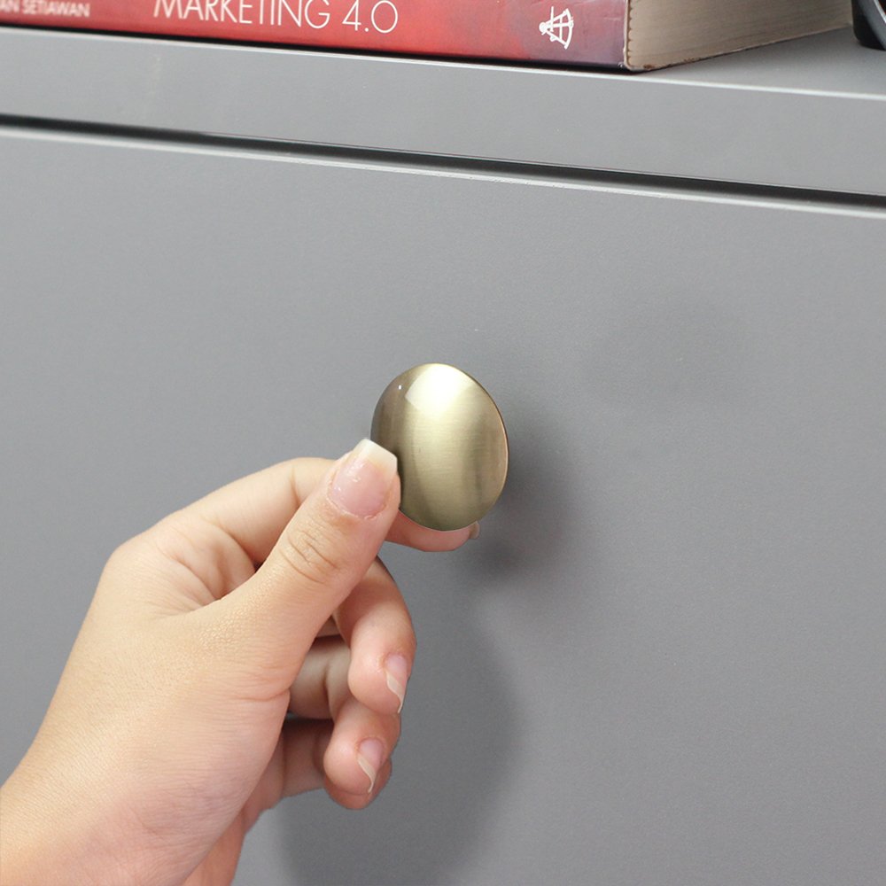 Puxador Ponto Orion 33x20MM P Gold Escovado ZP1883 - Zen Design