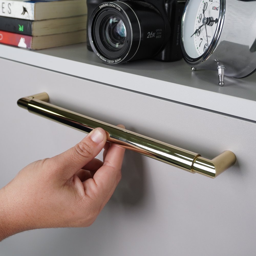 Puxador Alça Tellus 224mm Gold ZP5763.224 - Zen Design 224MM