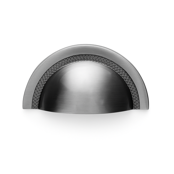 Puxador Concha Shell 64mm Onix Escovado ZP4318 - Zen Design Único