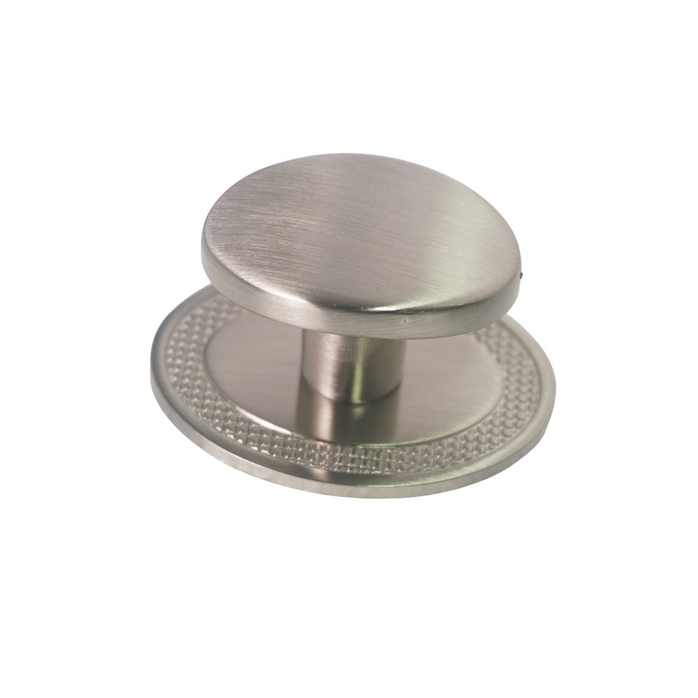 gd グルダン バッヂ Puxador Ponto Beetle Com Base Granada Níquel Escovado ZP5402 - Zen