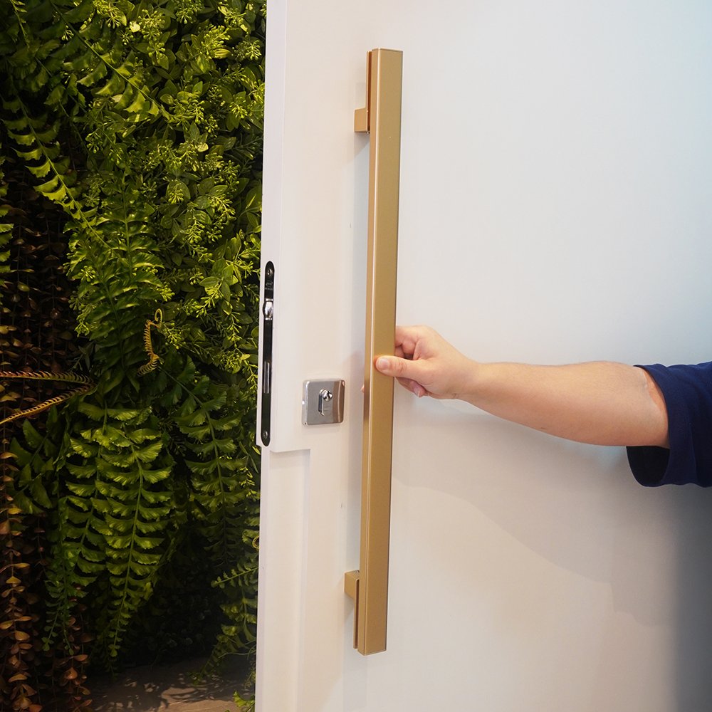 Puxador Duplo Para Portas Living 500mm Dourado Matte ZP1132 - Zen