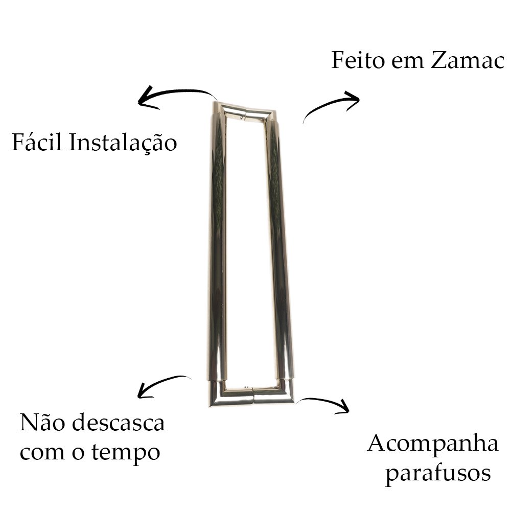 Puxador para Portas Tellus Maior Duplo 352mm Gold ZP5764.352 - Zen