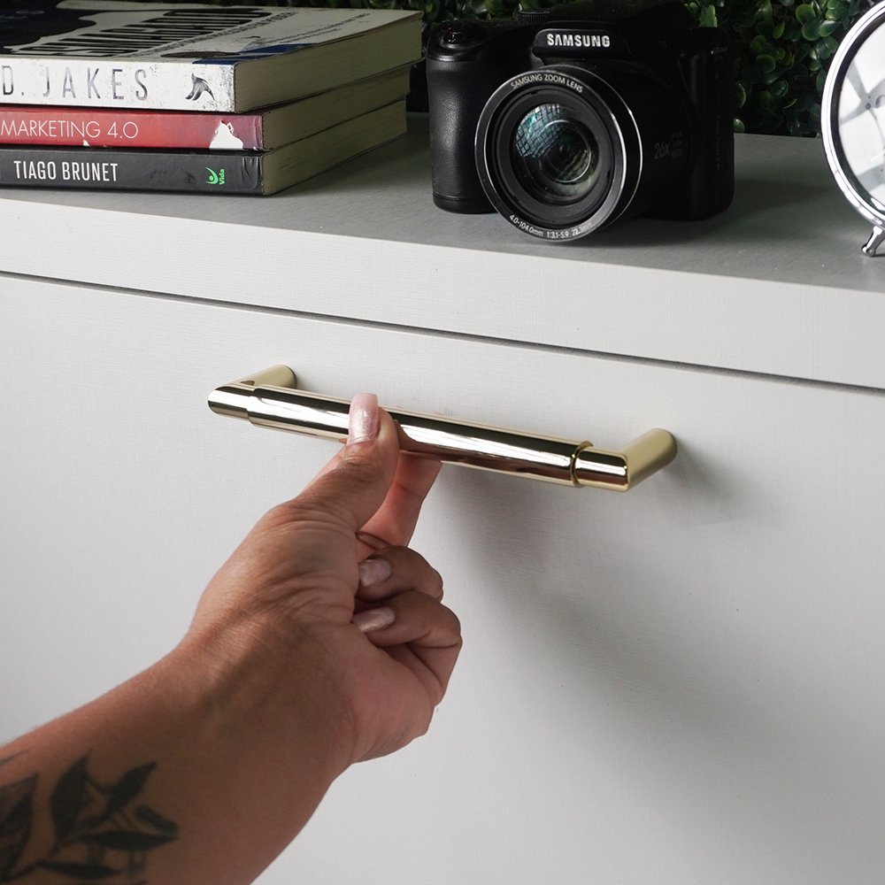 Puxador Alça Tellus 160MM ZP5763 Gold - Zen Design 160MM