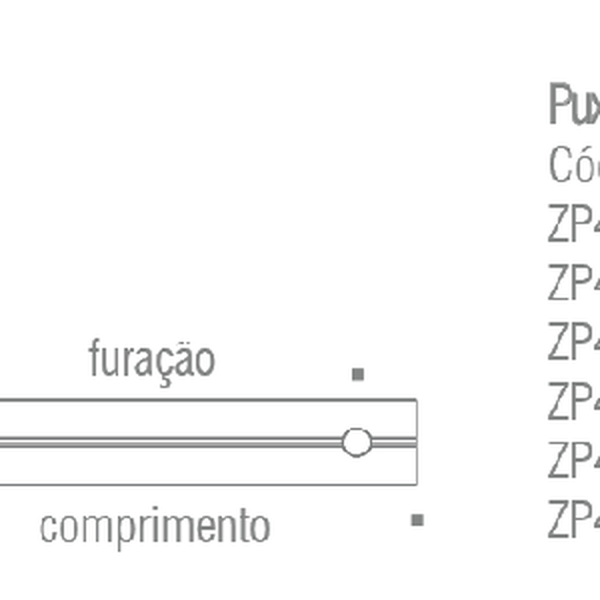 Puxador Alça Scandinavian 192MM ZP4314 Preto - Zen Design Único