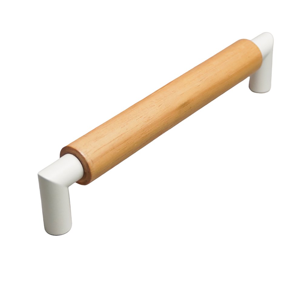 Puxador Alça Tellus Wood 160mm Branco ZP5763.160 - Zen Design 160MM